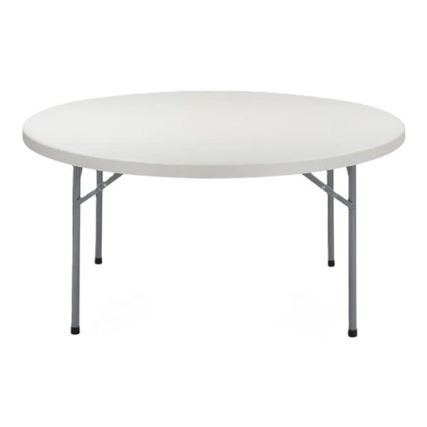 5′ Round White Table