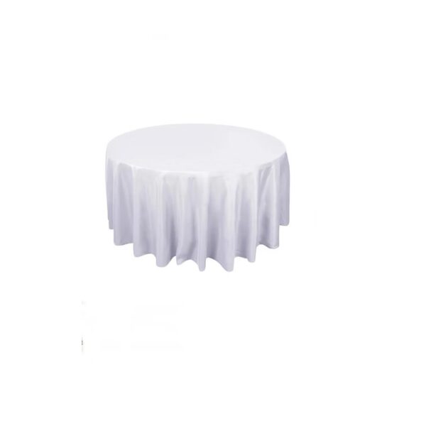 120" Round Tablecloth - White (Premium)