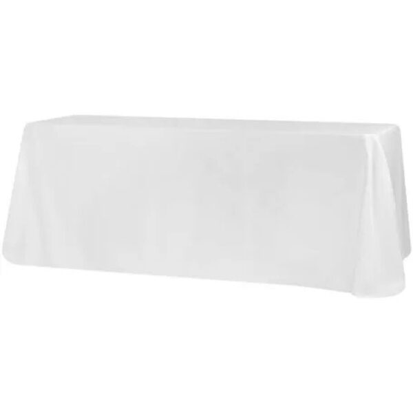 90″ x 132″ Oblong Tablecloth – White (B linen)