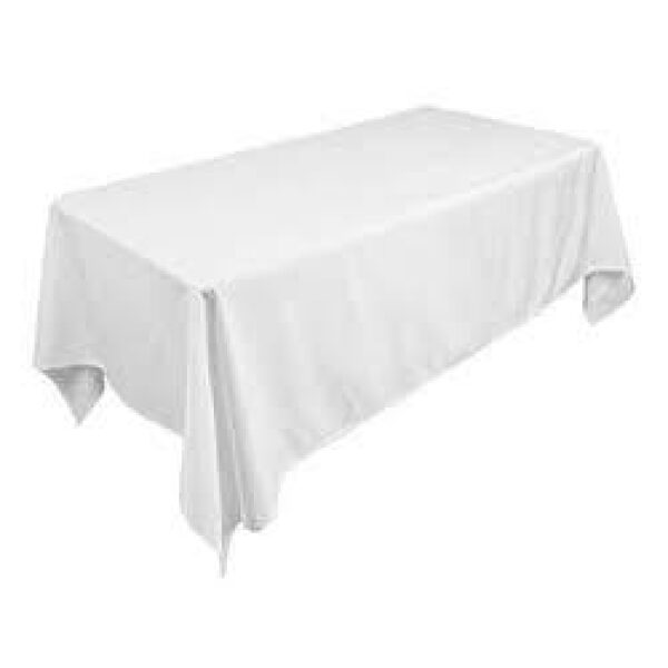 90" x 156" Rectangular Tablecloth - White (B linen)
