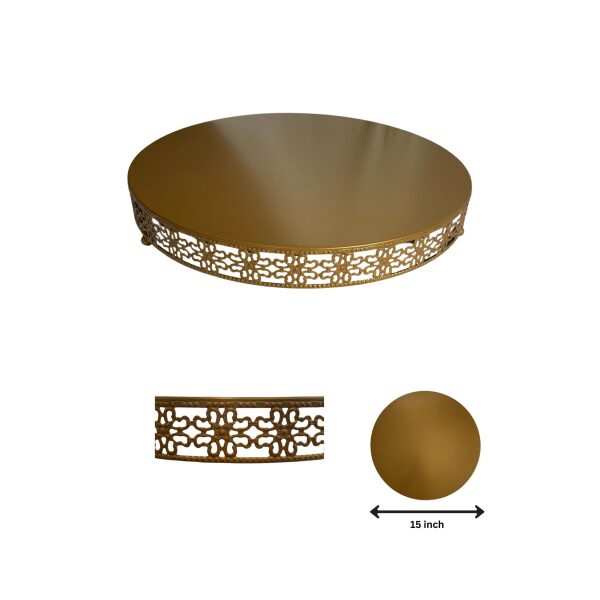 15″ Gold Cake Stand