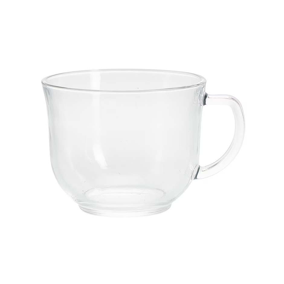 Clear Glass Mug with Handle Clear Glass Mug with Handle
