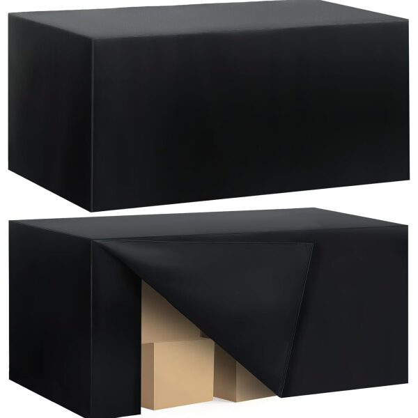 72" x 30" Fitted Tablecloth - Black