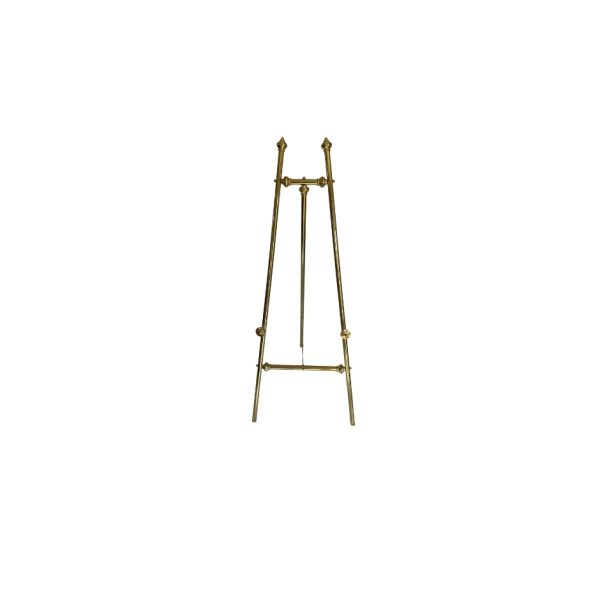 tall gold brass easel for rent
