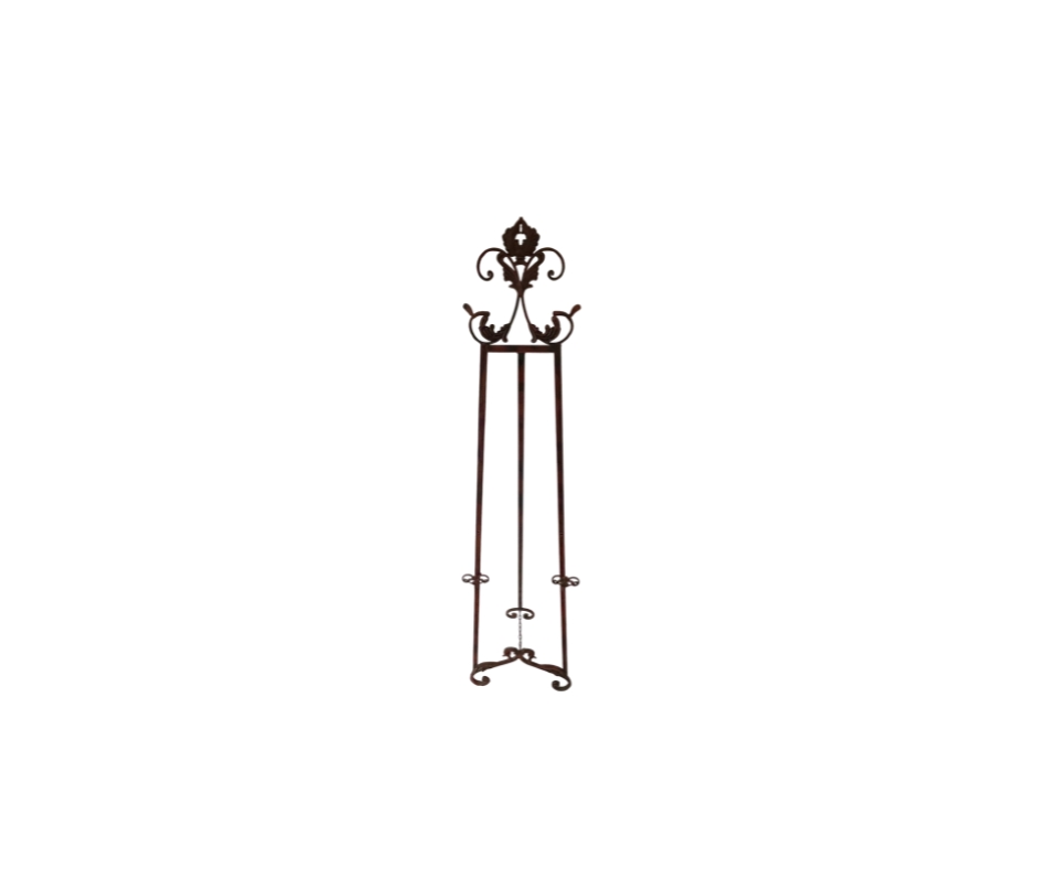 Wrought Iron Easel tall metal easel for rent